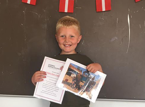 Asbjørn har bestået børnehaven