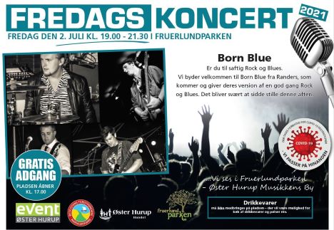 Born Blue spiller Blues og Rock i Øster Hurup i aften