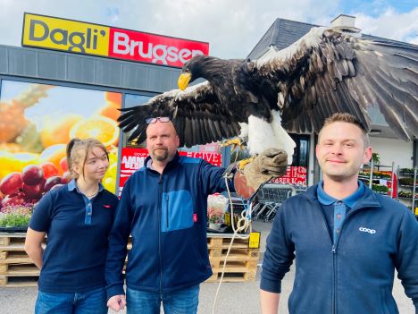 Astrup hyggede med musik, grillmad og store rovfugle