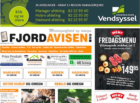 Markedsføring på fjordavisen.nu med bannerannonce
