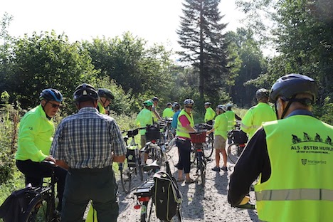 60+erne i Øster Hurup på sidste cykeltur i år.