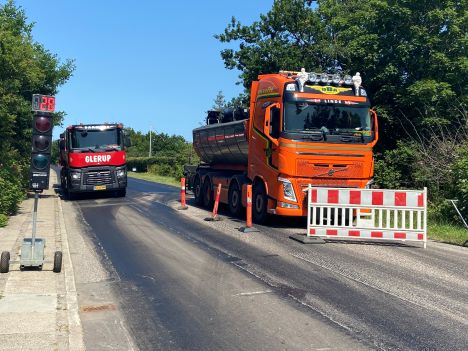 Det skrider fremad med vejarbejdet