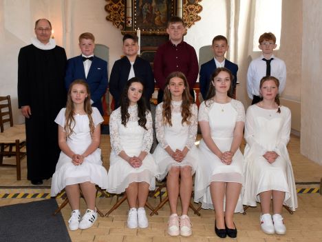 Årets konfirmander fra Als Kirke d. 8. maj 2022