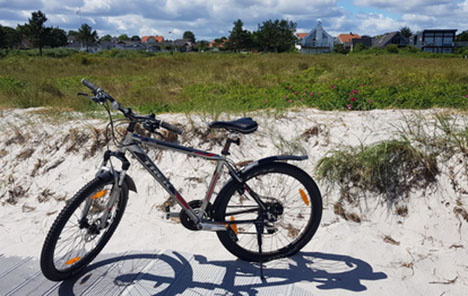 Cykelsti på vej til badegæster i Øster Hurup