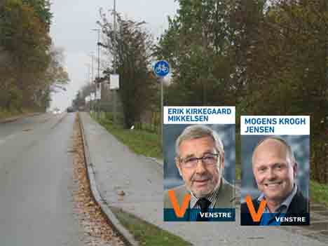 Venstreplakater regnet ned