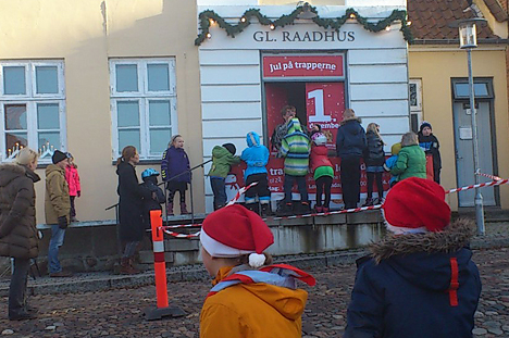 Levende julekalender i Mariager