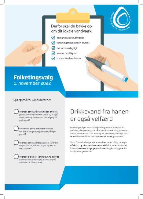 Danske Vandværker inviterer folketingskandidater, pressen og alle andre til vandmøde