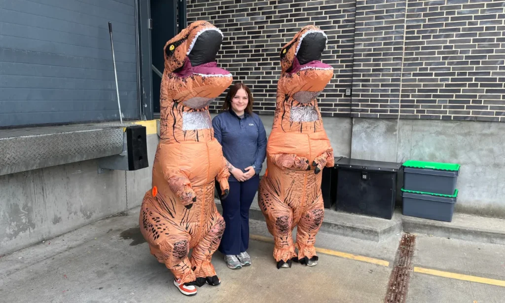 To T. Rex’er vakte opsigt i Hadsund og tog turen over broen