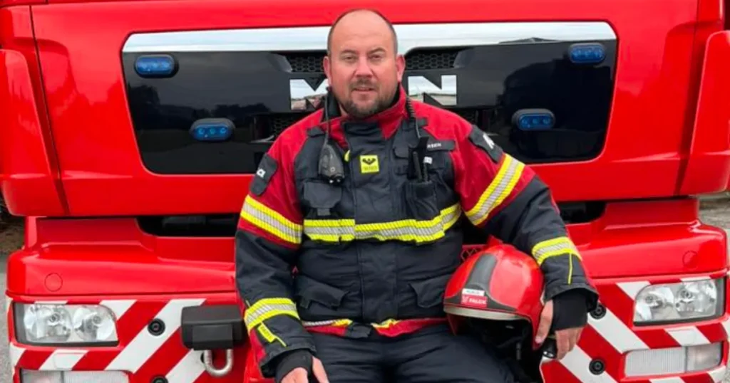 25 år i branddragten: Klaus Pedersen fejrer jubilæum på Als Brandstation