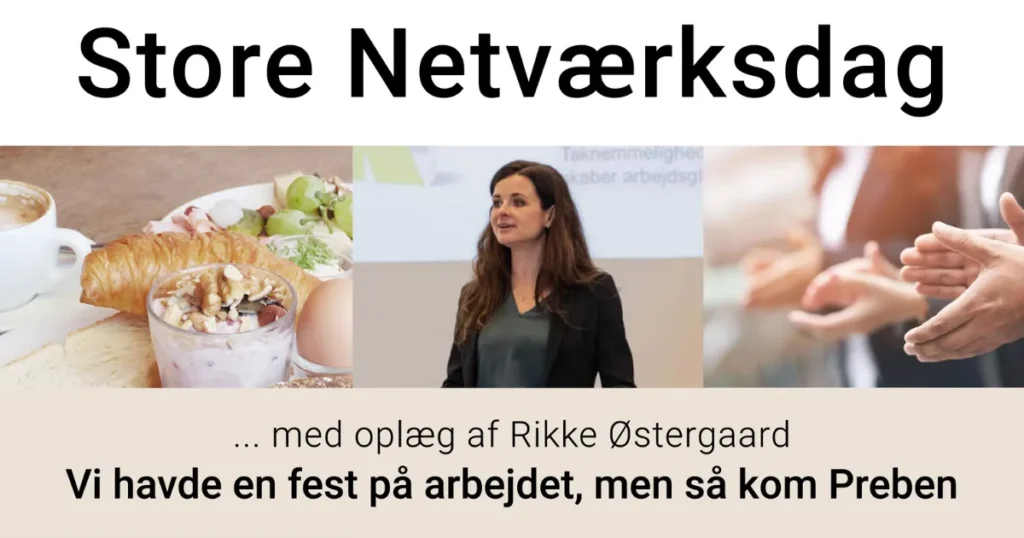 Store Netværksdag 2. oktober i Hobro: Rikke Østergaard gæster morgenmøde for lokale netværk