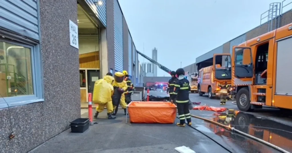 Stor øvelse samlede beredskabet hos hos Aage Vestergaard Larsen i Mariager