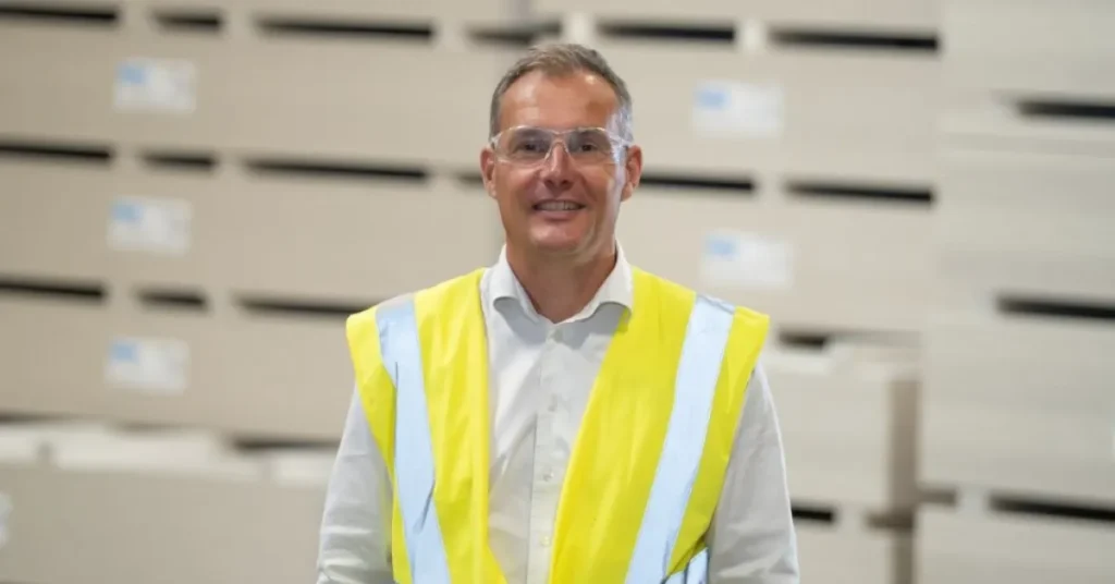 Knauf i Hobro rykker mod fuld cirkulær produktion – Når 50 procent genanvendt gips – sigter efter 100 procent i 2026