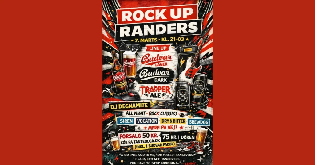 Mariagerfjord-aktør bag ny rock- og ølfest i Randers: One Pint rykker specialøl på fad til Tante Olga