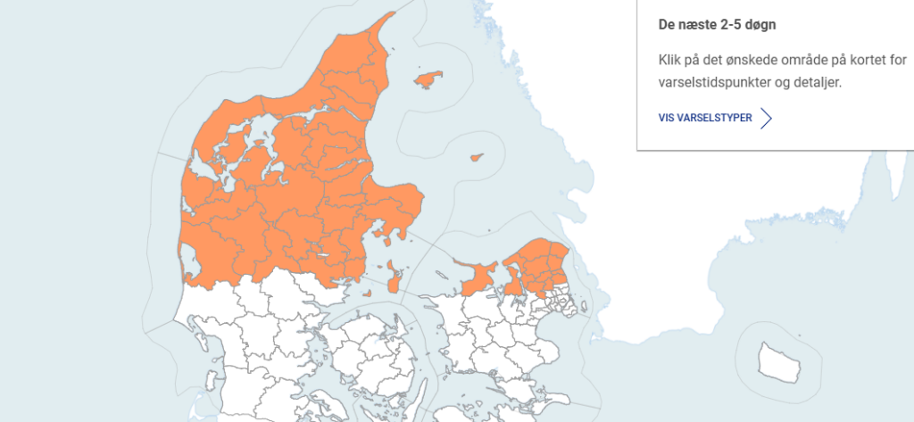 Varsler for Danmark DMI 02 09 2026 04 34 PM