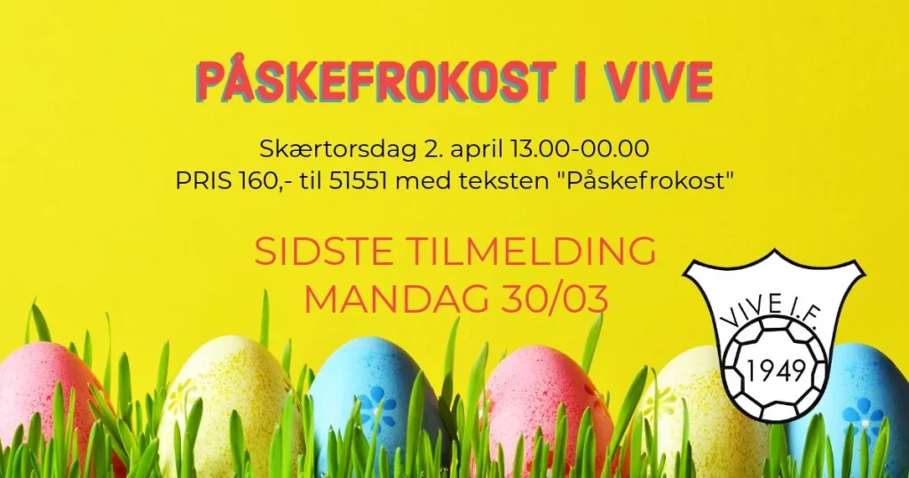 Vive IF inviterer til påskefrokost på Vive Stadion