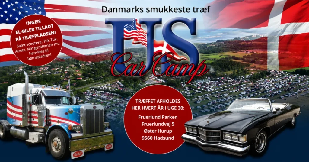 Tusindvis af amerikanerbiler indtager Øster Hurup til en uge med V8-lyd og sommerstemning