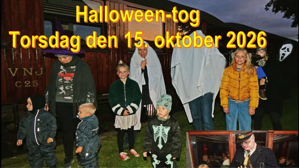 Populært Halloween-tog vender tilbage: Børn kan komme gratis med på den uhyggelige tur
